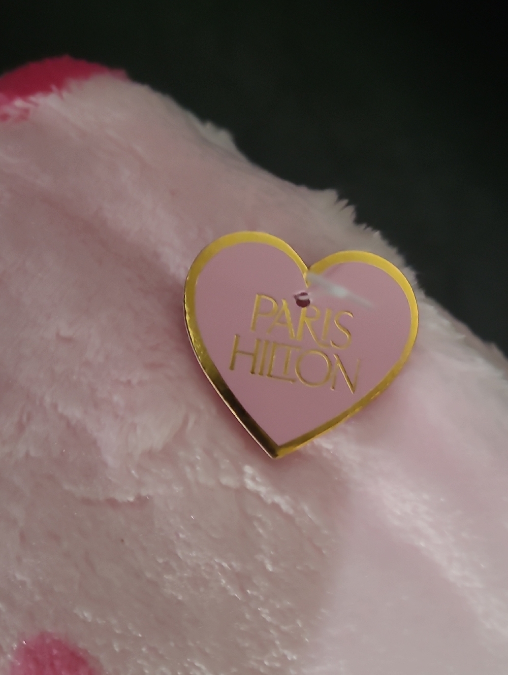 Paris Hilton Pink Plush Bow Paw Print Pet Blanket- 50x40in - Picture 6 of 6